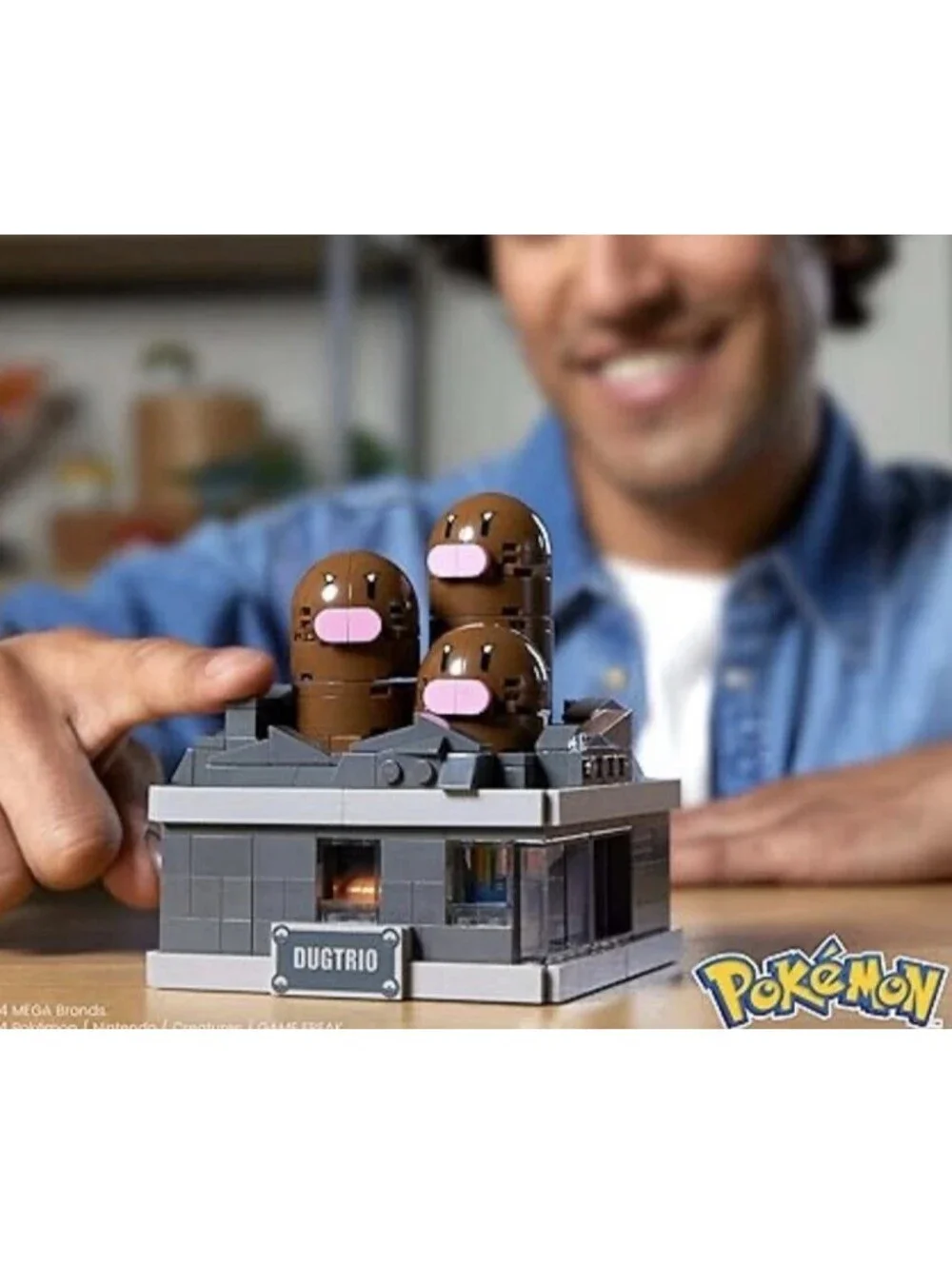 MEGA Nintendo Pokemon Mini Motion Dugtrio 350 Pieces Building Blocks Set | New